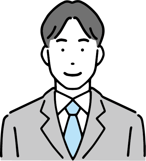 スーツを着た男性のイラスト